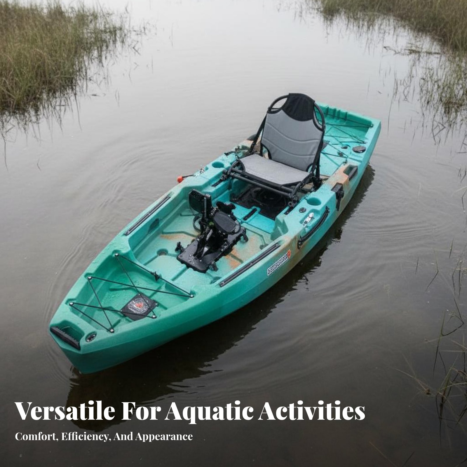 Fishing Kayak Pedal Drive - Kayak Gonfiabile Pieghevole con Pedali per
