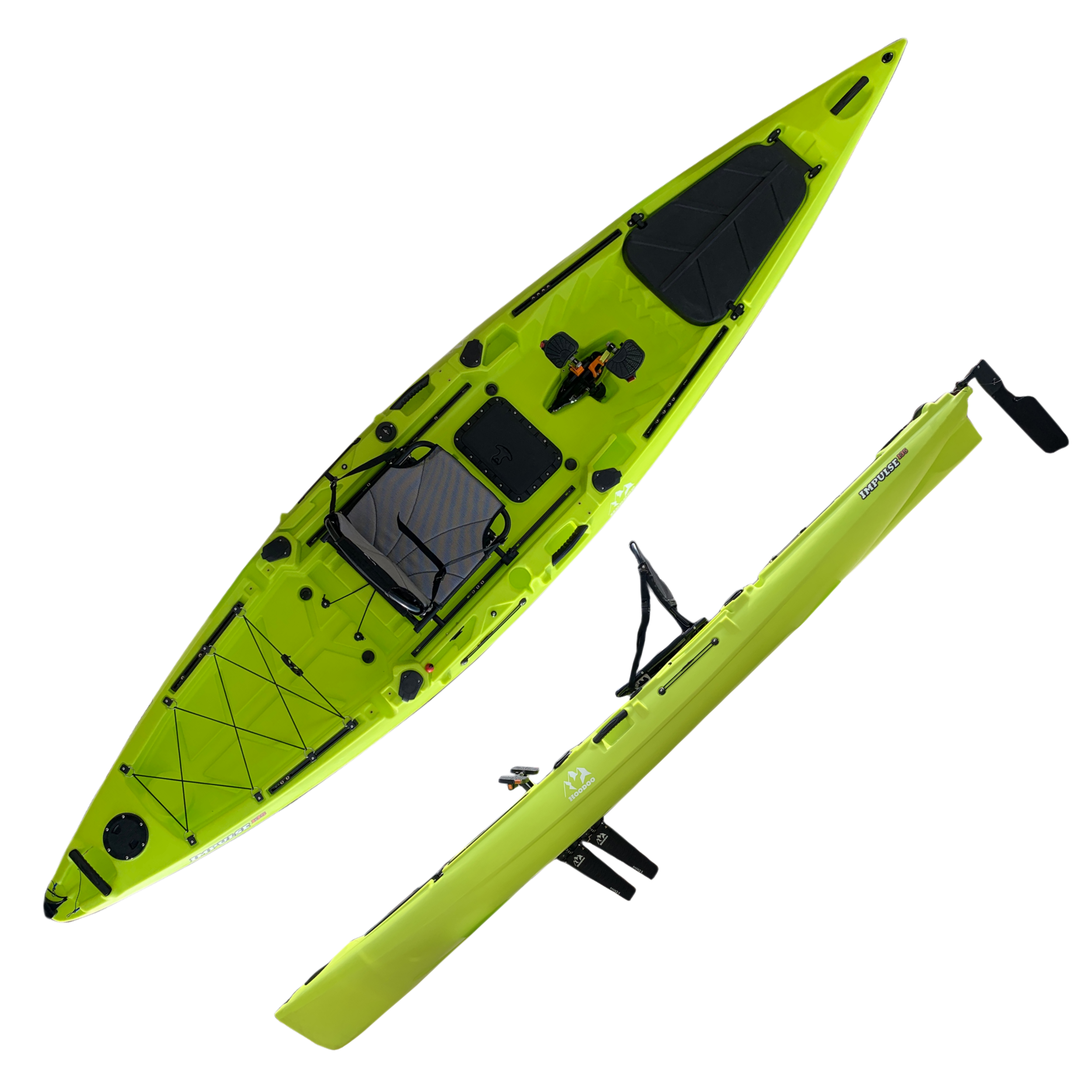Fishing Kayak Pedal Drive - Zero Kayak Nuovo 4.15m Una persona