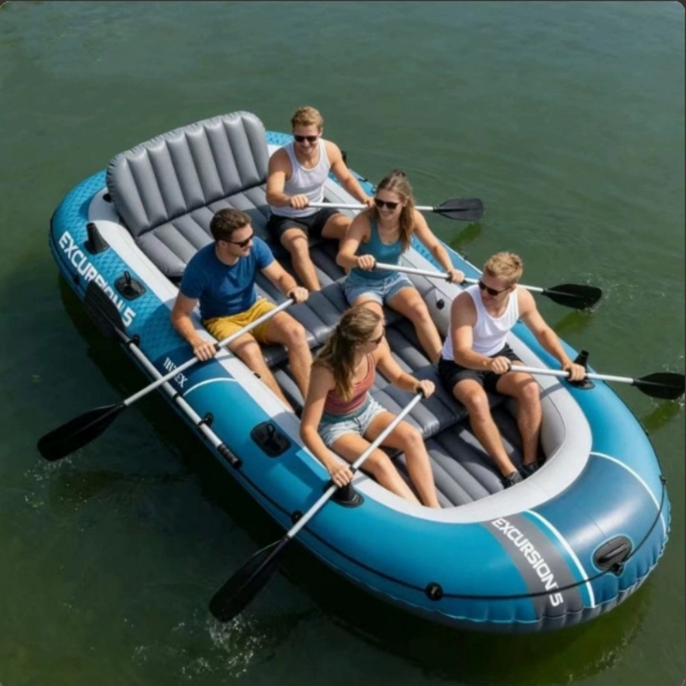 Fishing Kayak Inflatable - Kayak spesso per 2-4 persone, gommone