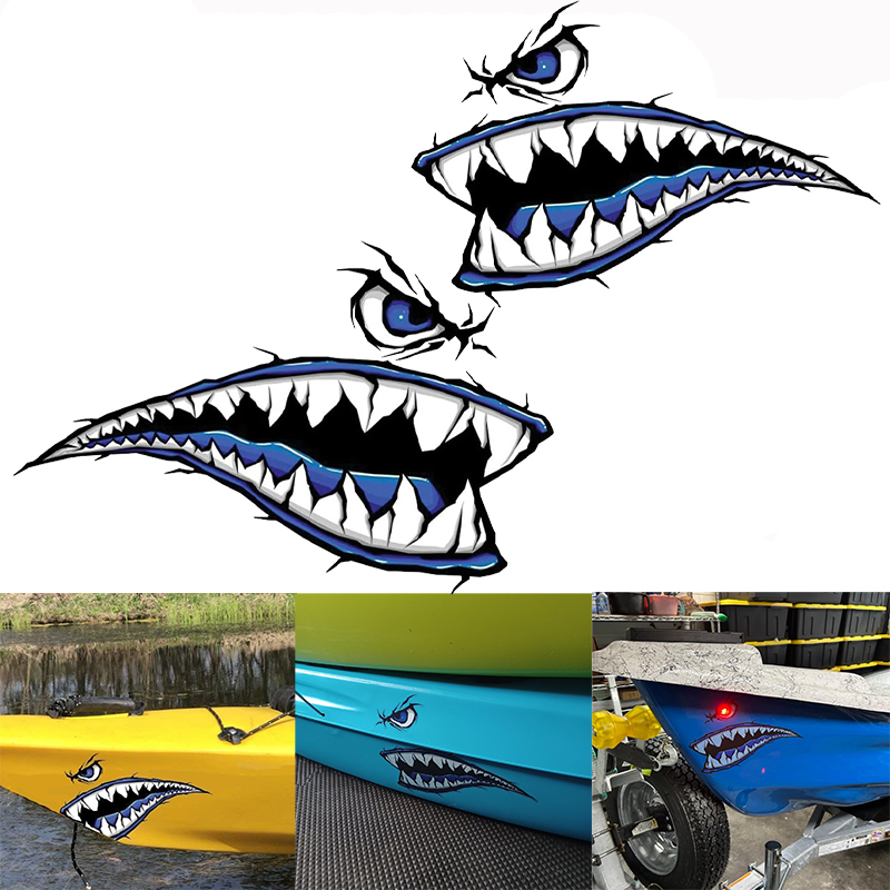 Fishing Kayak Sit On Top - 2 pezzi adesivi per barche con