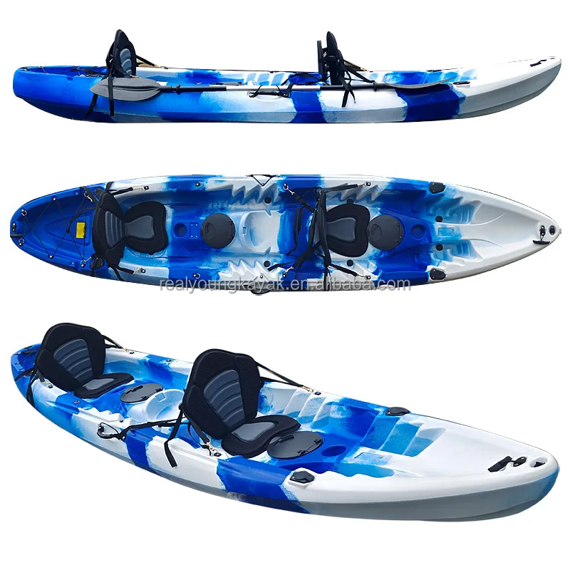 Fishing Kayak Sit On Top - Kayak Tandem Rotostampato 2026 per Famiglie,