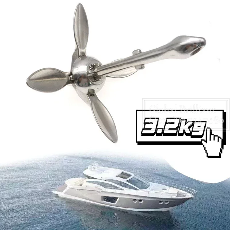3.2KG/4KG barca in acciaio ino - Fishing Kayak Anchor recensione e prezzo