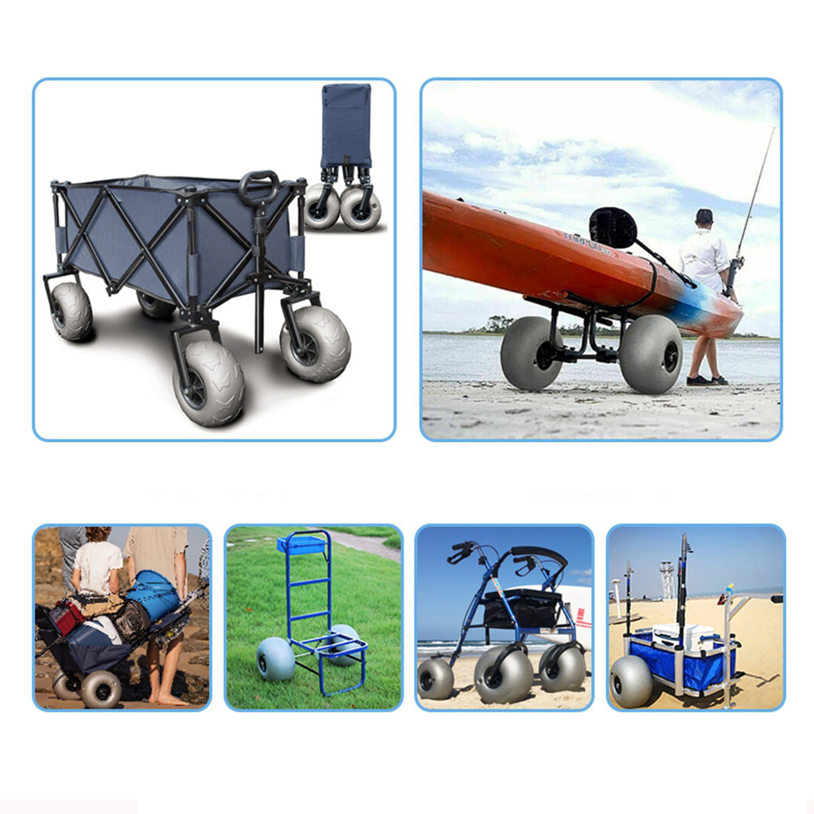 Ruote da 10 Pollici per Carrel - Fishing Kayak Cart recensione e prezzo