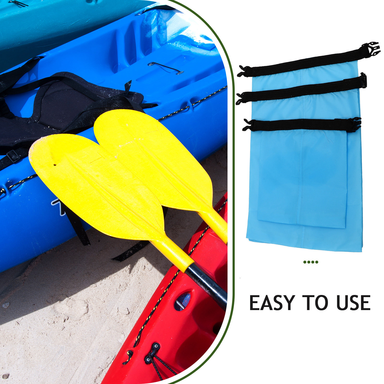 Set di 3 Borse Impermeabili Le - Fishing Kayak Storage Bag recensione e prezzo