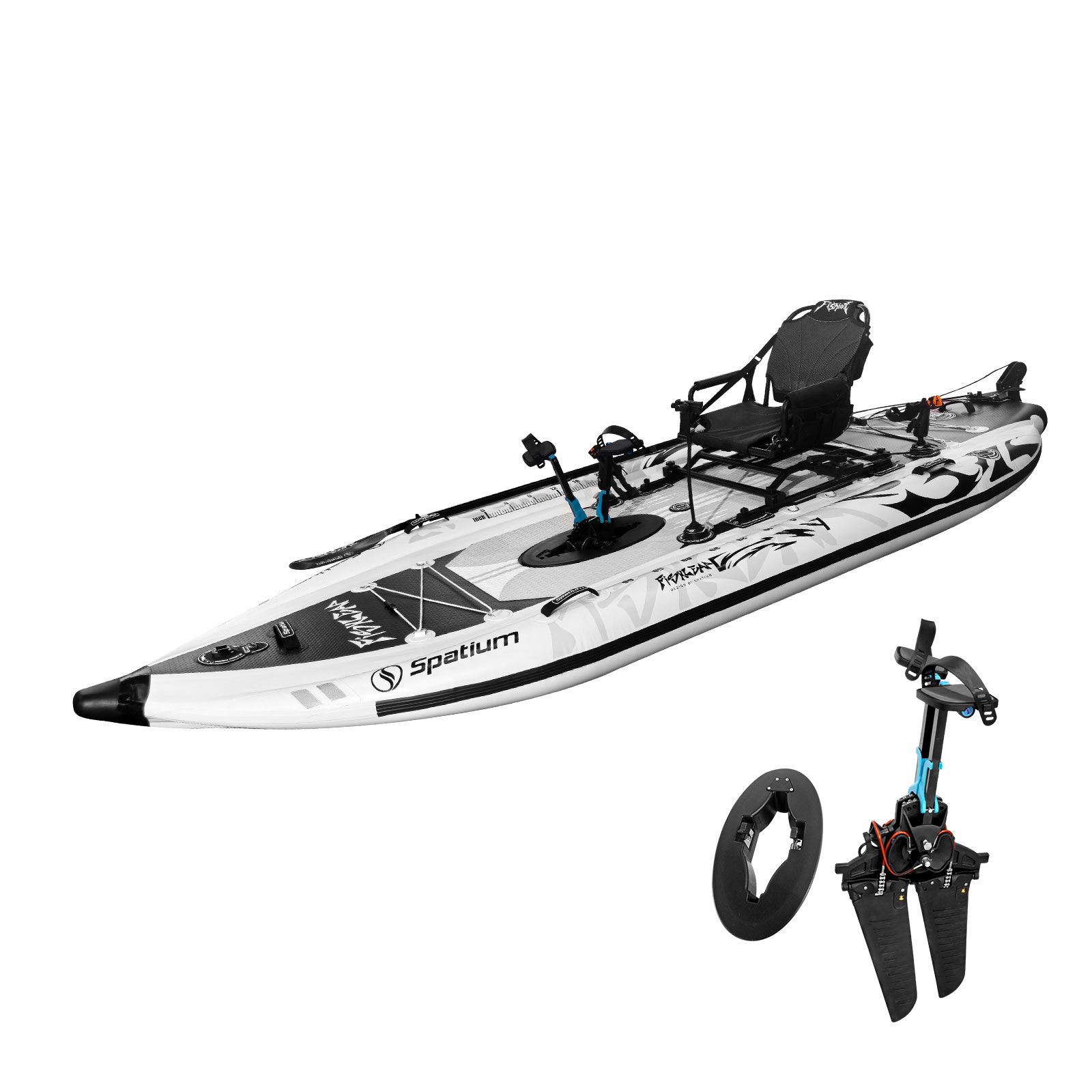 Kayak Gonfiabile da Pesca Spat - Fishing Kayak Pedal Drive recensione e prezzo