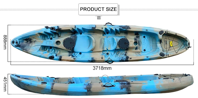 Kayak Tandem Rotostampato 2026 - Fishing Kayak Sit On Top recensione e prezzo
