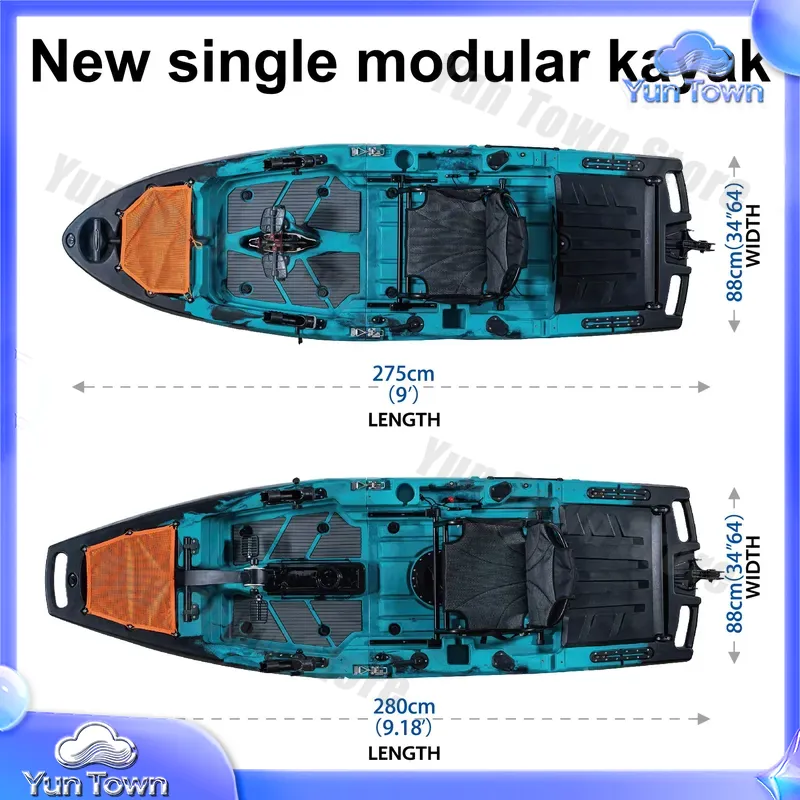 Kayak Modulare 9.5ft Sit On To - Fishing Kayak Pedal Drive recensione e prezzo
